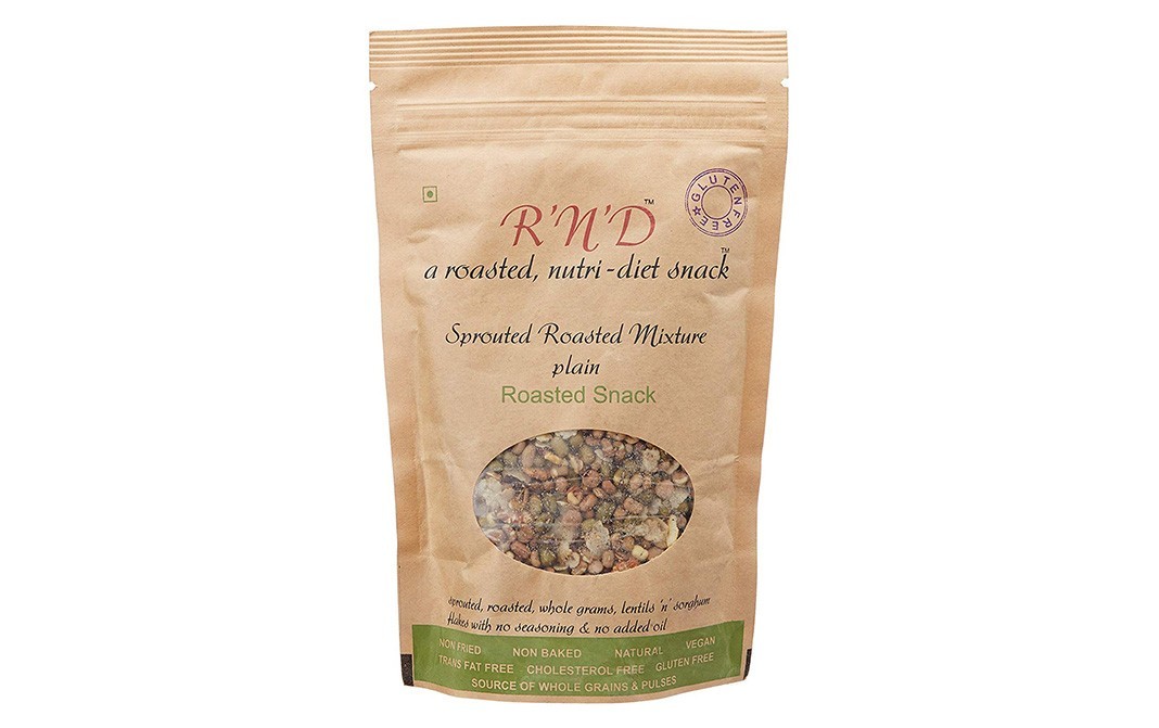 R'N'D Sprouted Roasted Mixture Plain Roasted Snack   Pack  125 grams